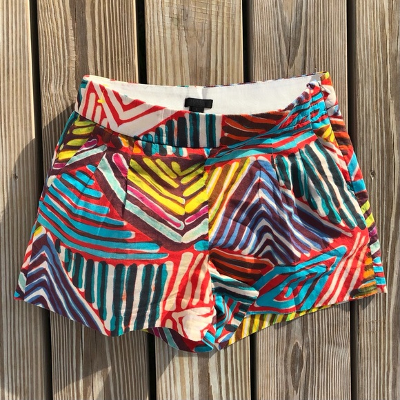 J.Crew Neon 90s Throwback High-Rise Chino Shorts, Size 6 - Picture 3 of 6